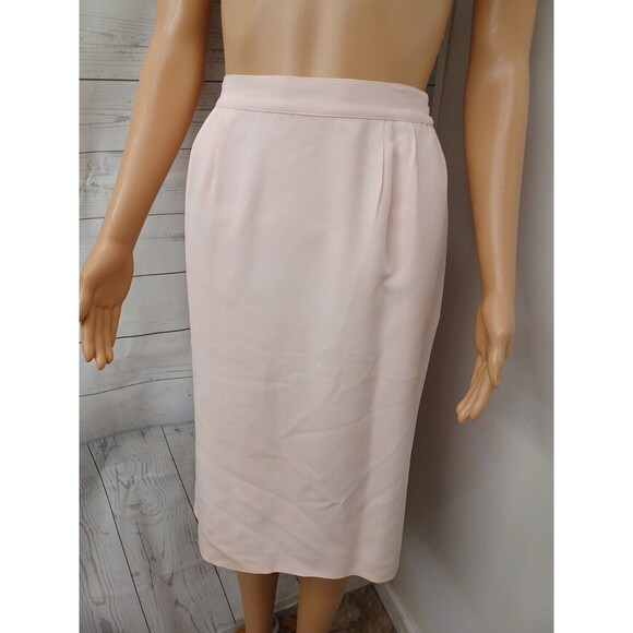 RN# 15098 Dresses & Skirts - Pink Skirt Womens Length Length Pencil Lined Sz 14 RN #15099